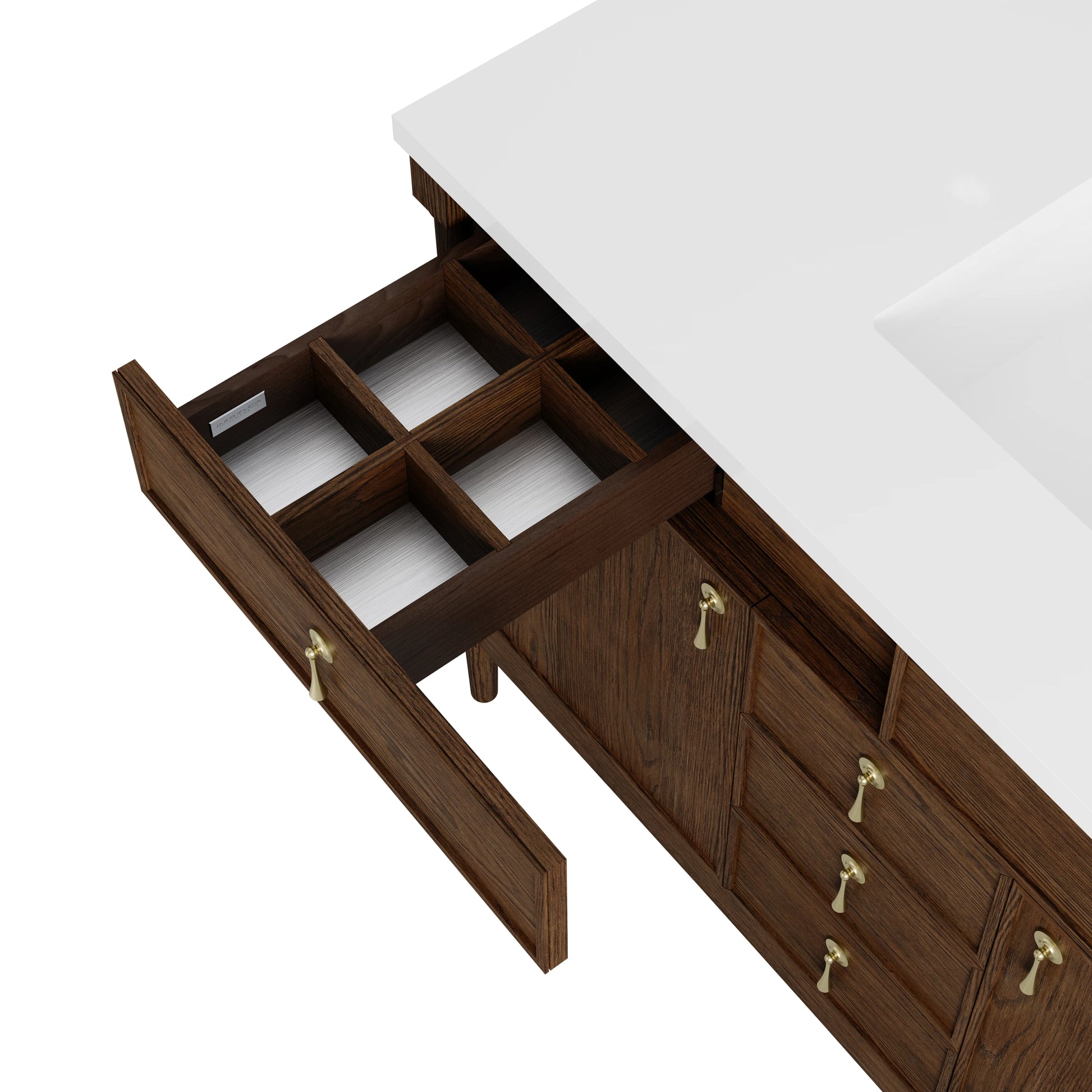 Renovate for Less Atlanta Kinnsden 48" Single Vanity Cabinet, Sable Oak, view 9