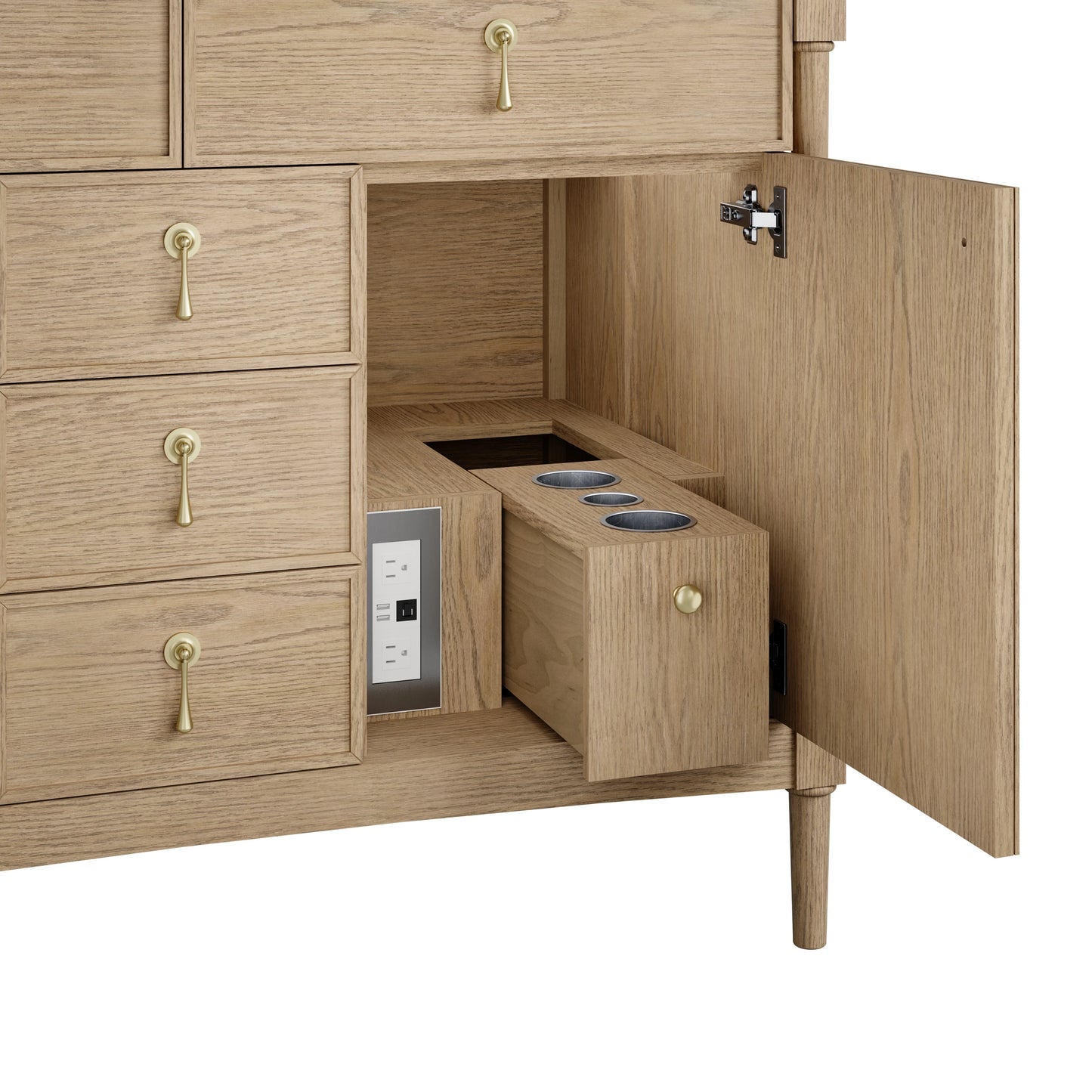 Renovate for Less Atlanta Kinnsden 48" Single Vanity Cabinet, Weathered Oak, view 7