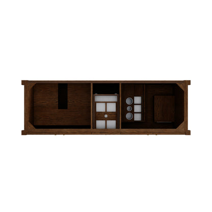 Renovate for Less Atlanta Kinnsden 72" Double Vanity Cabinet, Sable Oak, view 2