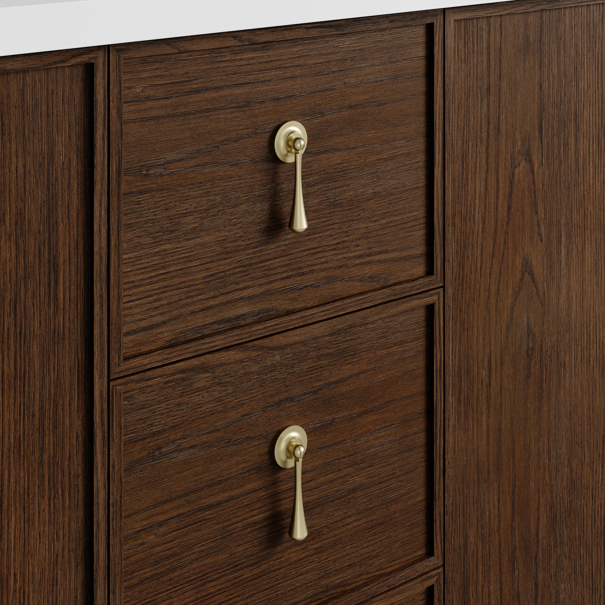 Renovate for Less Atlanta Kinnsden 72" Double Vanity Cabinet, Sable Oak, view 5