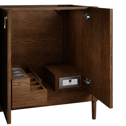 Renovate for Less Atlanta Kinnsden 72" Double Vanity Cabinet, Sable Oak, view 7