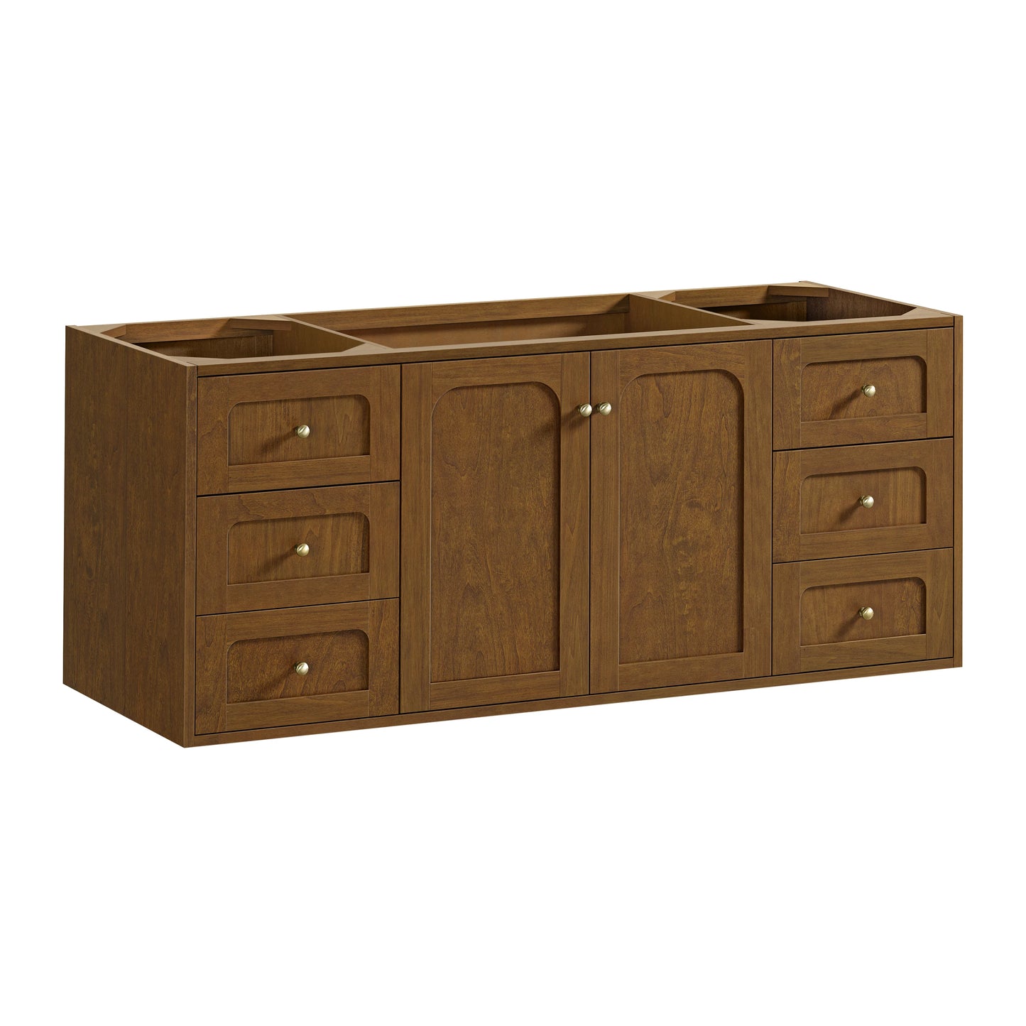 Renovate for Less Atlanta Laurent 60" Single Vanity Cabinet, Honey Oak, view 2