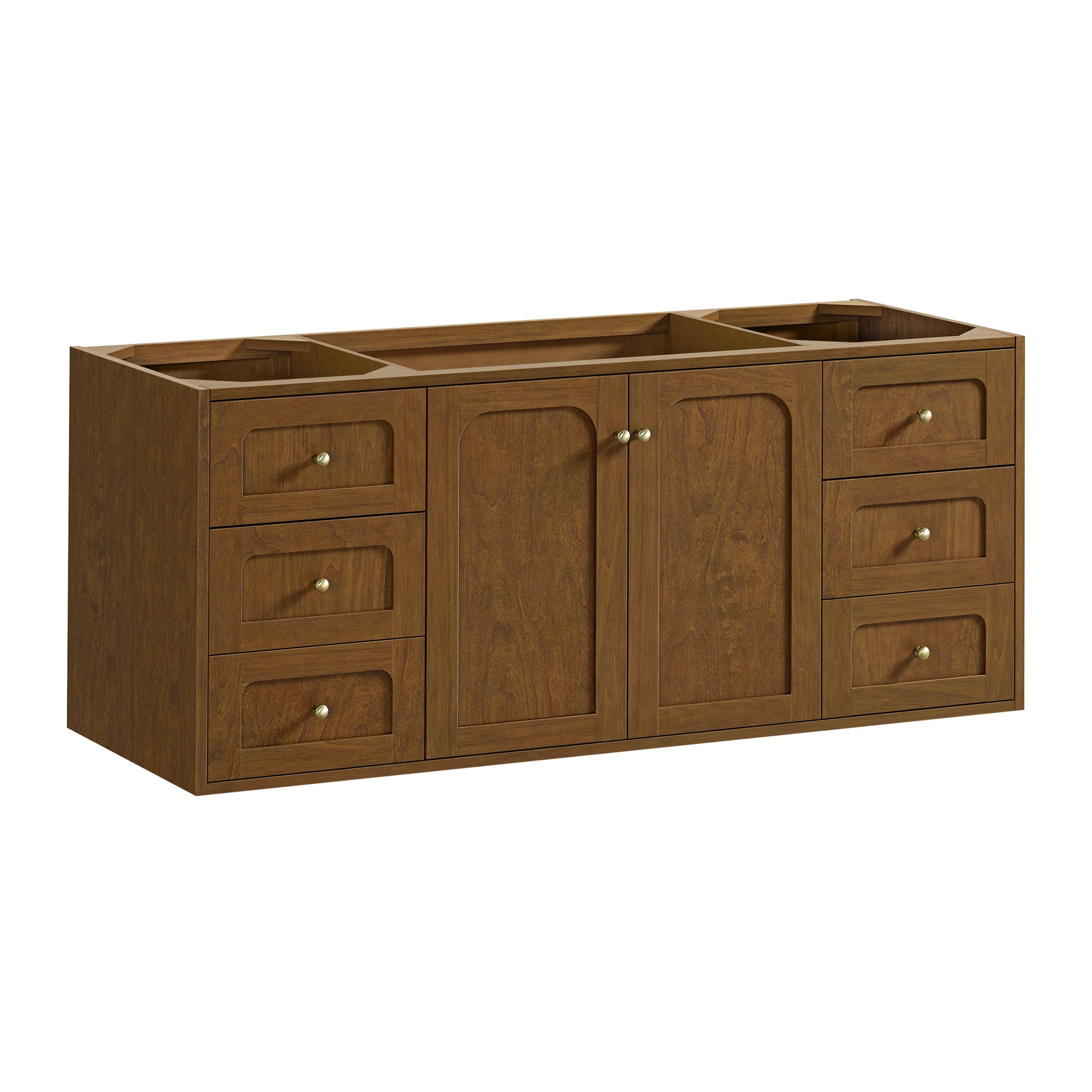 Renovate for Less Atlanta Laurent 60" Single Vanity Cabinet, Honey Oak, view 2