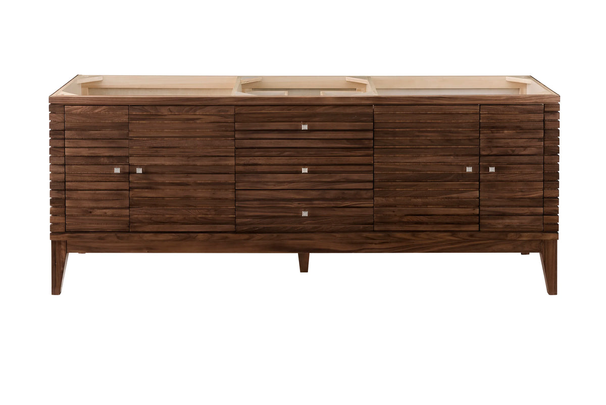 Linear 72" Single Vanity, Mid-Century Walnut