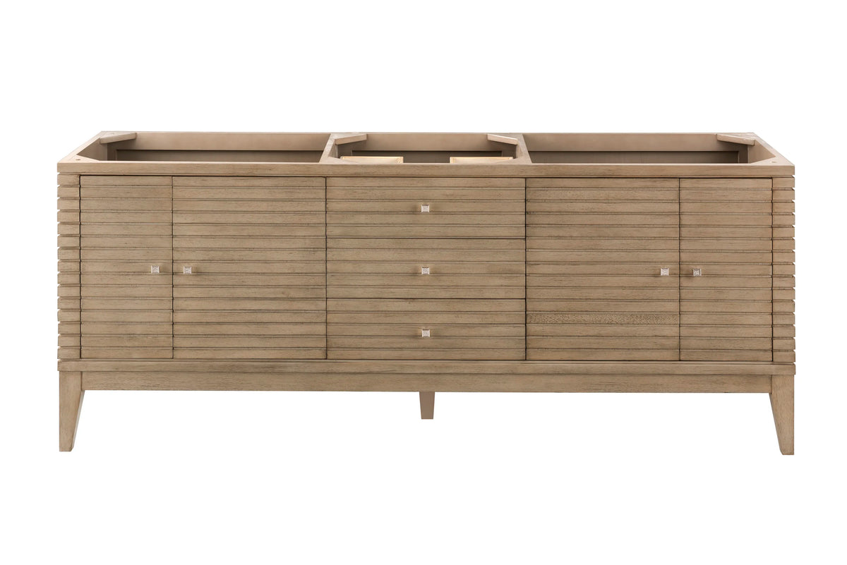 Linear 72" Single Vanity Whitewashed Walnut