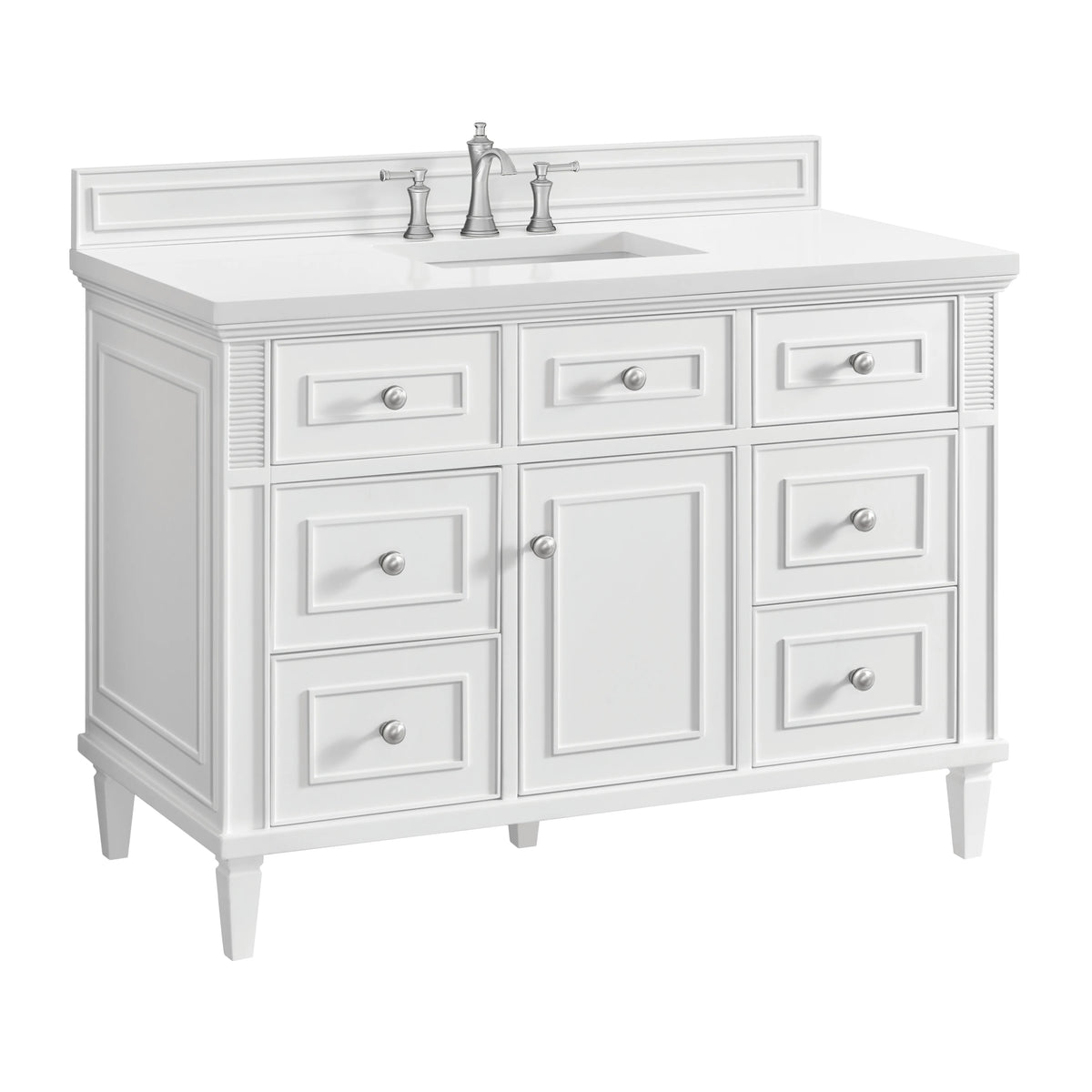 Lorelai 48" Single Vanity, Bright White, view 3