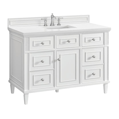 Lorelai 48" Single Vanity, Bright White, view 3