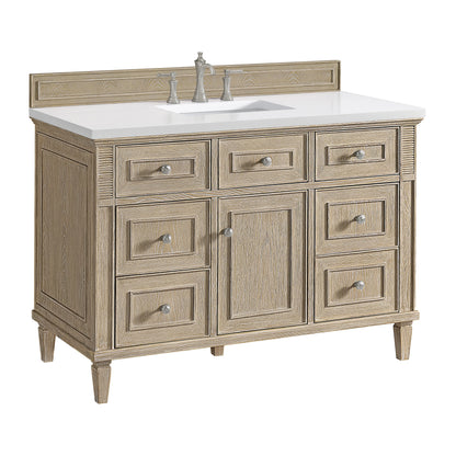Lorelai 48" Single Vanity, Whitewashed Oak, view 5