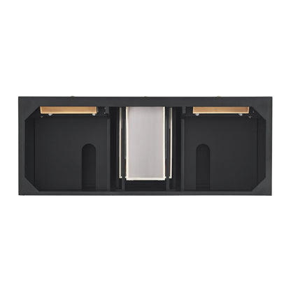 Lorelai 60" Double Vanity, Black Onyx, view 2