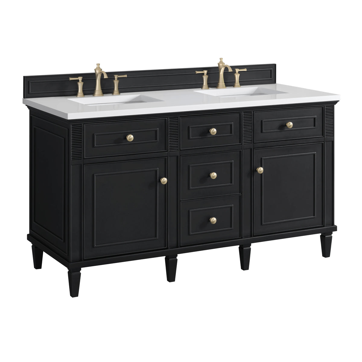 Lorelai 60" Double Vanity, Black Onyx, view 5