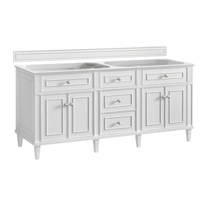 Lorelai 72" Double Vanity, Bright White