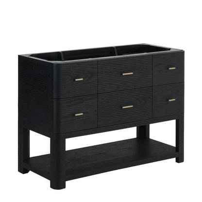Lucian 48" Single Vanity, Carbon Oak