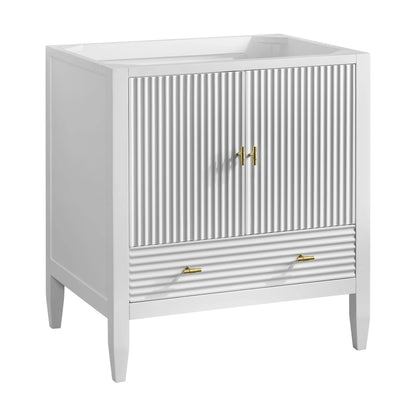 Renovate for Less Atlanta Myrrin 30" Single Vanity Cabinet, Bright White