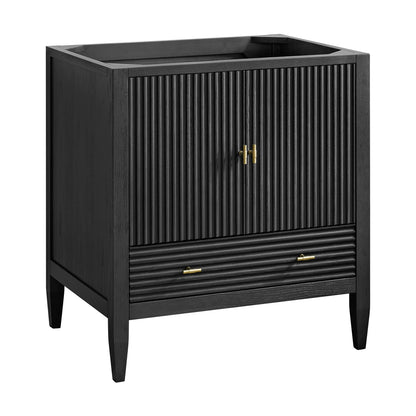 Renovate for Less Atlanta Myrrin 30" Single Vanity Cabinet, Carbon Oak