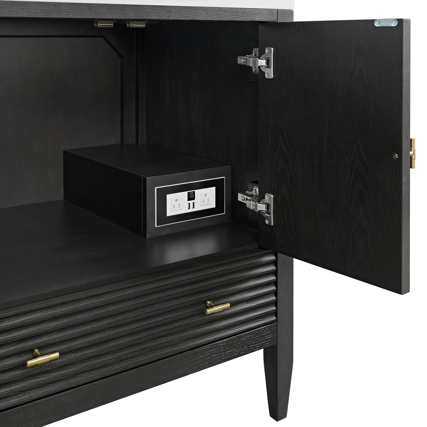 Renovate for Less Atlanta Myrrin 30" Single Vanity Cabinet, Carbon Oak, view 7