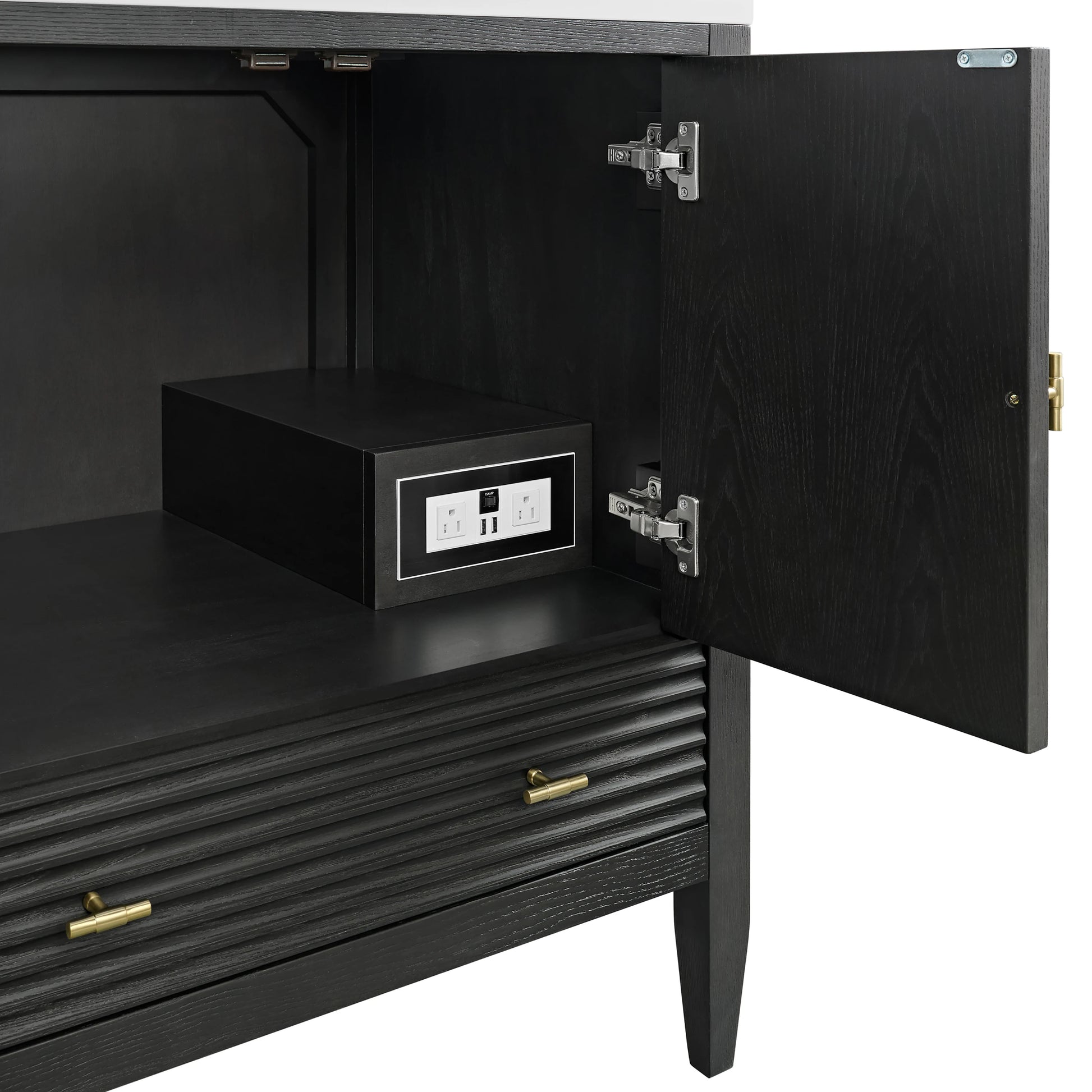 Renovate for Less Atlanta Myrrin 30" Single Vanity Cabinet, Carbon Oak, view 7