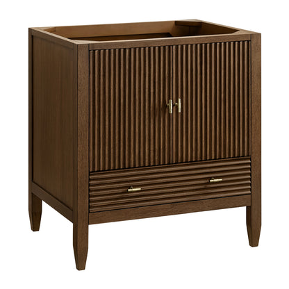 Renovate for Less Atlanta Myrrin 30" Single Vanity Cabinet, Mid-Century Walnut