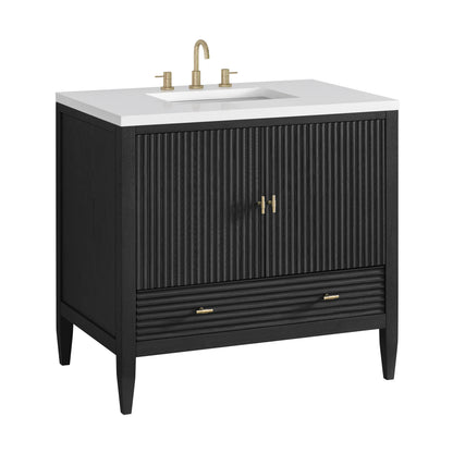 Myrrin 36" Vanity, Carbon Oak, view 12