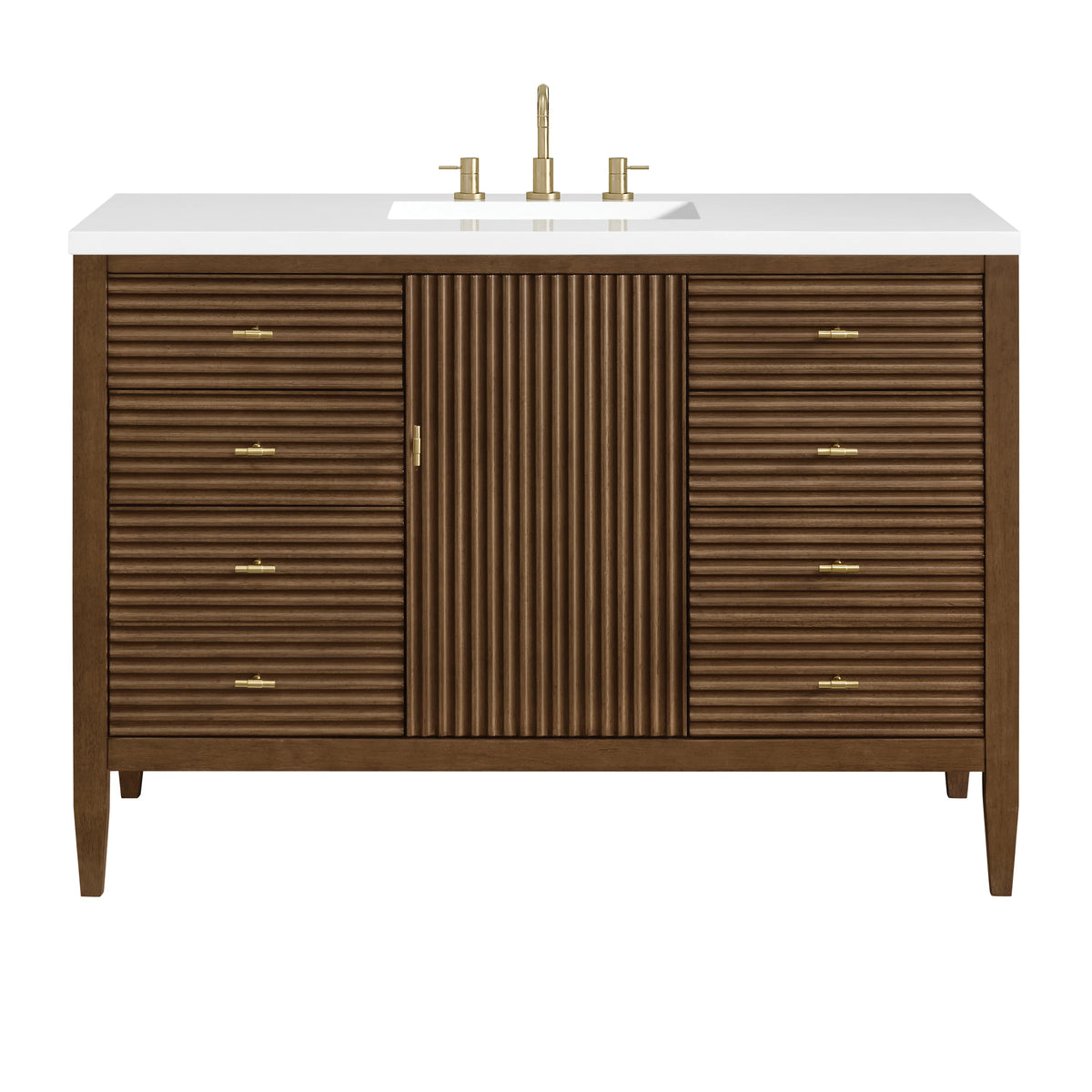 Myrrin 48" Single Vanity, Mid Century Walnut