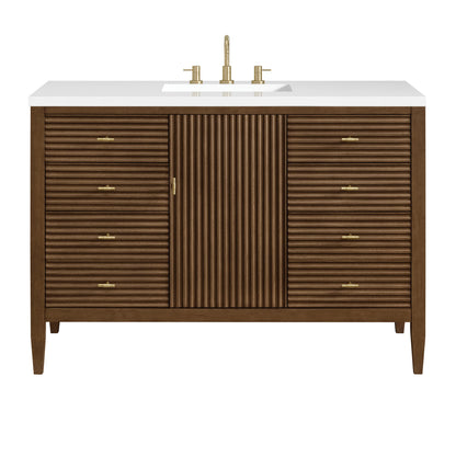 Myrrin 48" Single Vanity, Mid Century Walnut