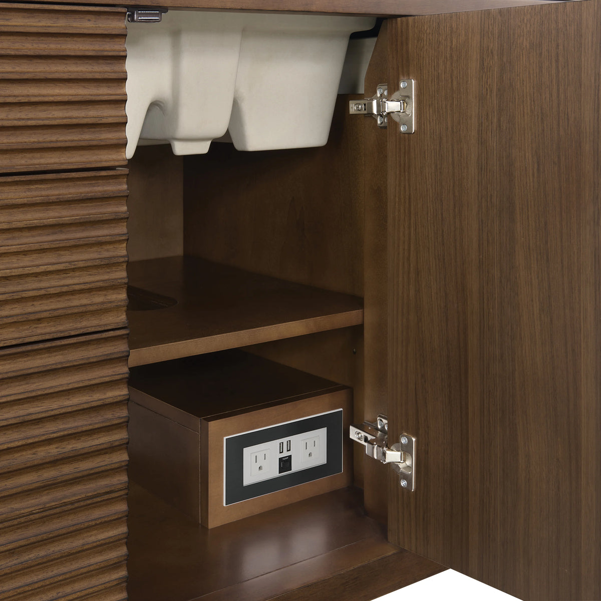Myrrin 48" Single Vanity, Mid Century Walnut, view 13