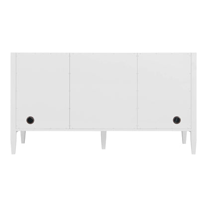 Myrrin 60" Double Vanity, Bright White, view 4