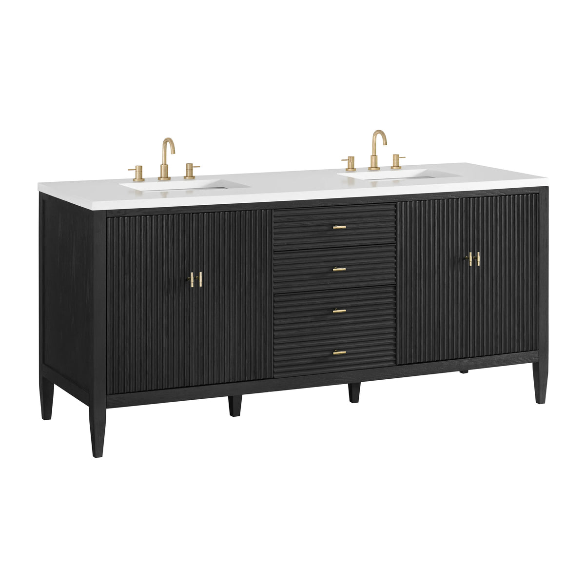 Myrrin 72" Vanity, Carbon Oak, view 12