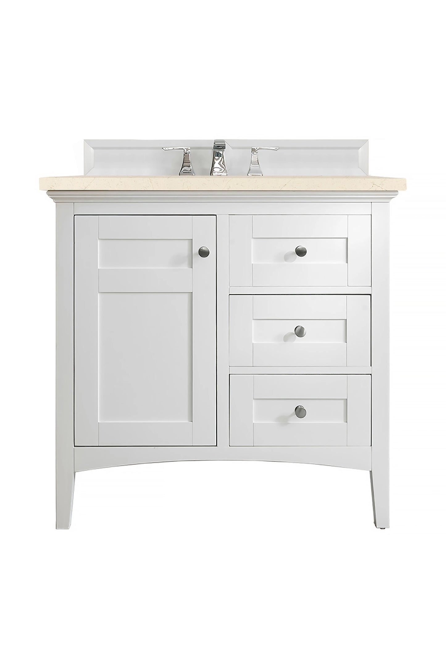 Renovate for Less Atlanta Palisades 36" Single Vanity Cabinet, Bright White