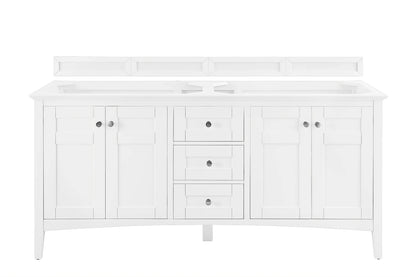 Renovate for Less Atlanta Palisades 72" Double Vanity Cabinet, Bright White