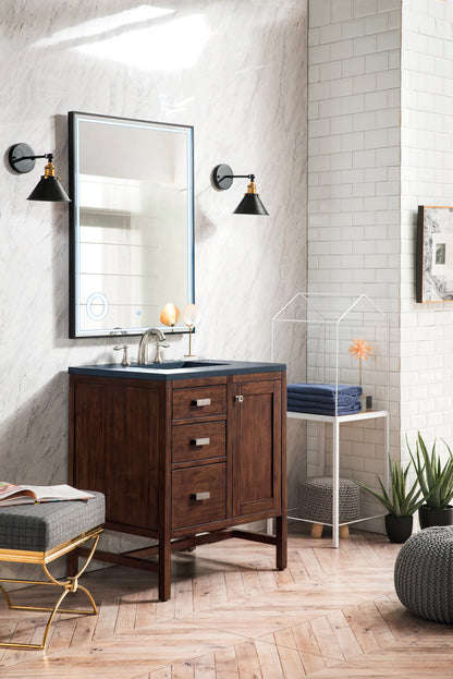 Addison 30" Single Vanity, Mid-Century Acacia w/ 3 CM Charcoal Soapstone Silestone Top, view 3