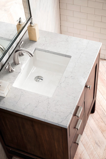 Addison 30" Single Vanity, Mid-Century Acacia w/ 3 CM Eternal Jasmine Pearl Silestone Top, view 3