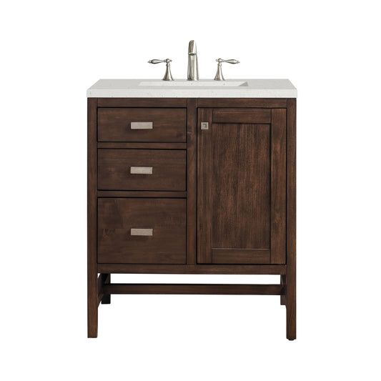 Addison 30" Single Vanity, Mid-Century Acacia w/ 3 CM Lime Delight Silestone Top