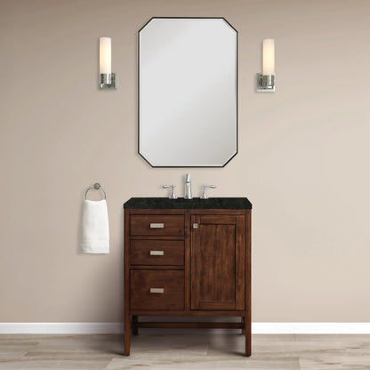Addison 30" Single Vanity, Mid-Century Acacia, w/ 3 CM Phantome Eclos Top, view 2