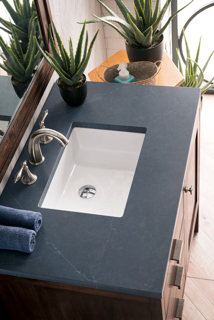 Addison 36" Single Vanity, Mid-Century Acacia w/ 3 CM Charcoal Soapstone Silestone Top, view 3