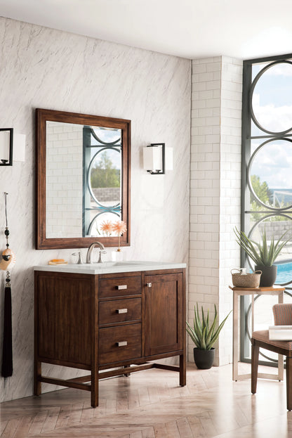 Addison 36" Single Vanity, Mid-Century Acacia w/ 3 CM Lime Delight Silestone Top, view 3