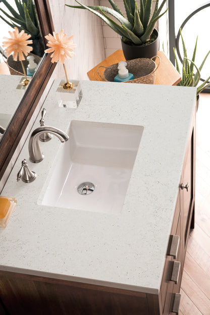 Addison 36" Single Vanity, Mid-Century Acacia w/ 3 CM Lime Delight Silestone Top, view 5