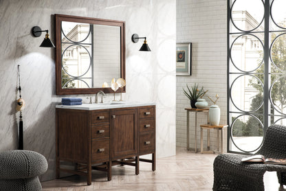 Addison 48" Single Vanity, Mid-Century Acacia w/ 3 CM Ethereal Noctis Silestone Top, view 3