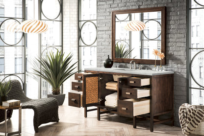 Addison 60" Single Vanity, Mid-Century Acacia w/ 3 CM Eternal Jasmine Pearl Silestone Top, view 4