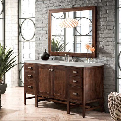 Addison 60" Single Vanity, Mid-Century Acacia w/ 3 CM Lime Delight Silestone Top, view 3