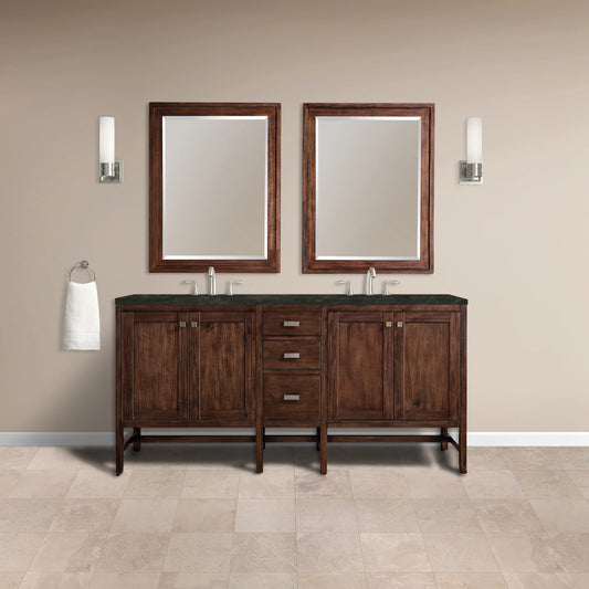 Addison 72" Double Vanity, Mid-Century Acacia, w/ 3 CM Phantome Eclos Top, view 2