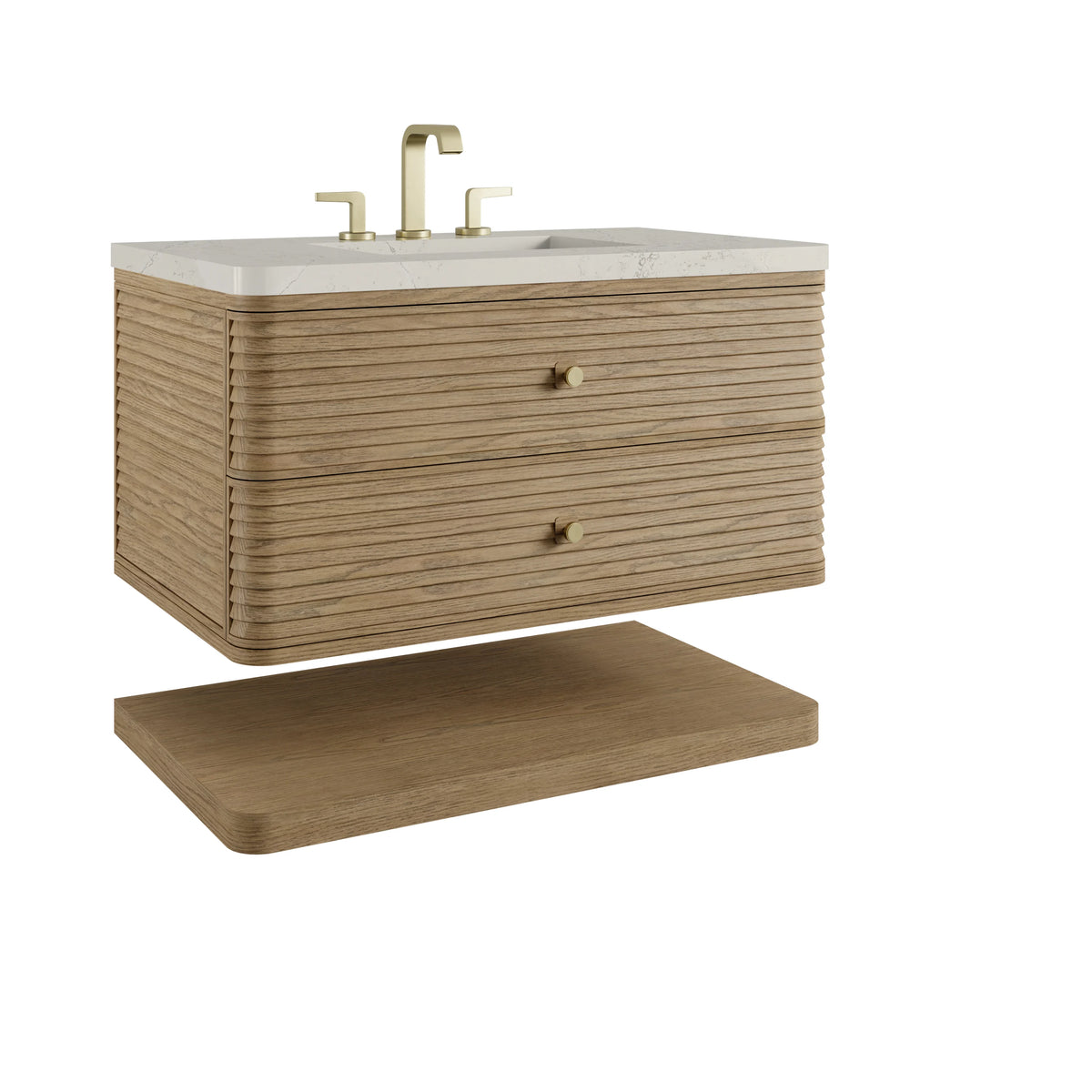 Allamari 36" Single Vanity, Dune Mist w/ 3 CM Siberian Silestone Top, view 10