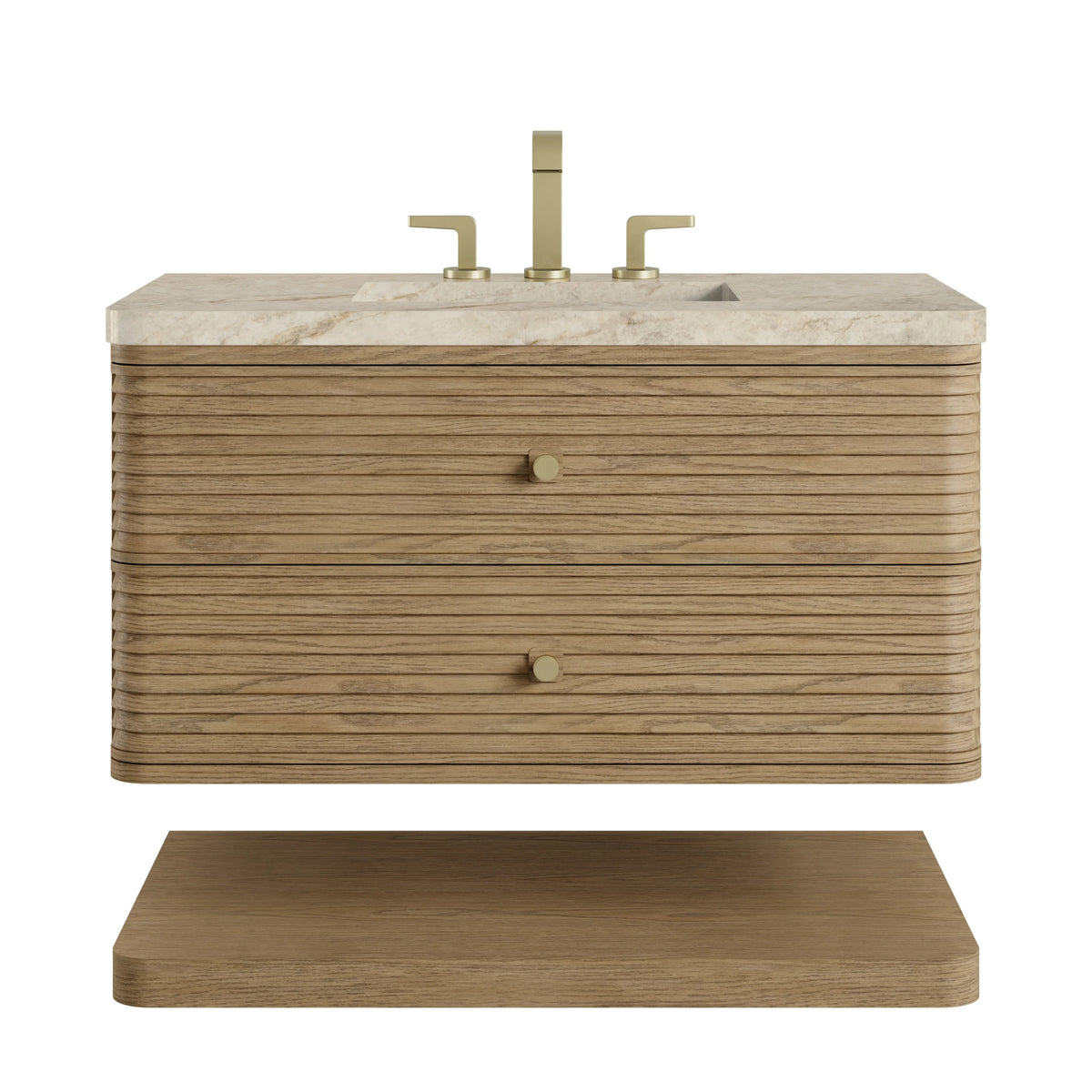 Allamari 36" Single Vanity, Dune Mist w/ 3 CM Tajnar Eclos Top