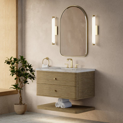 Allamari 36" Single Vanity, Dune Mist w/ 3 CM Victorian Silver Silestone Top, view 4