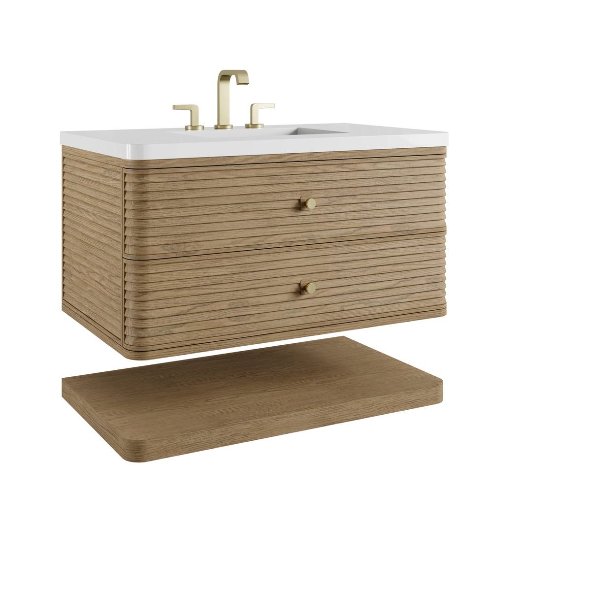Allamari 36" Single Vanity, Dune Mist w/ 3 CM White Zeus Silestone Top, view 14