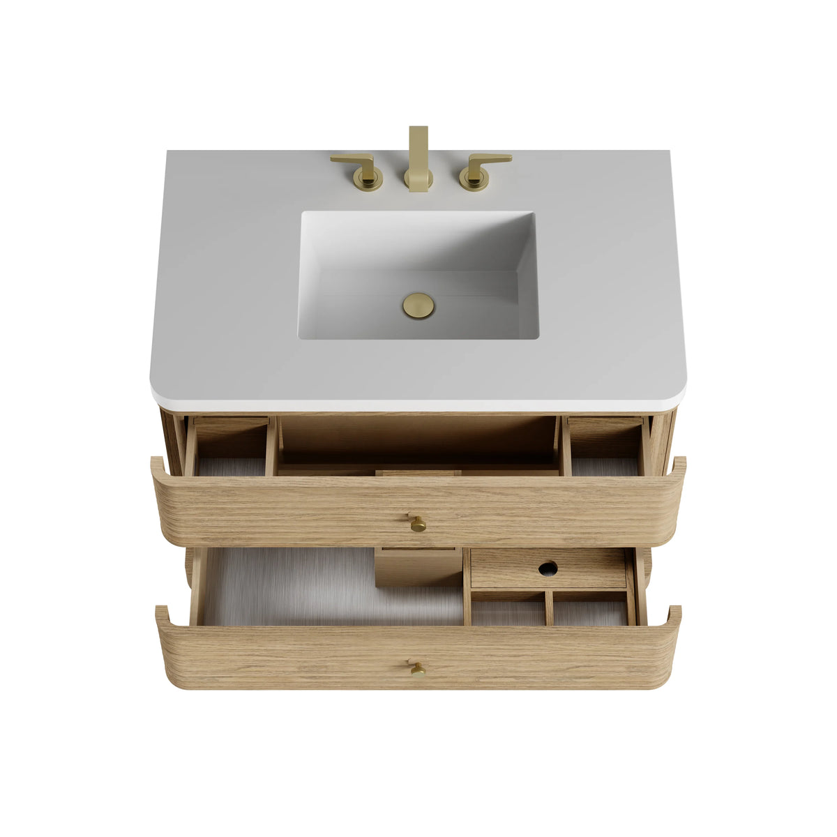 Allamari 36" Single Vanity, Dune Mist w/ 3 CM White Zeus Silestone Top, view 20
