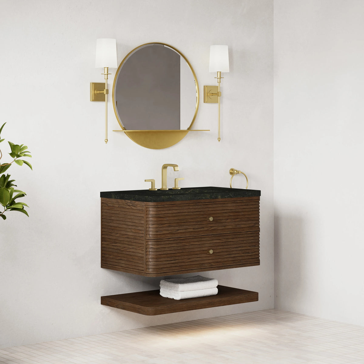 Allamari 36" Single Vanity, Sable w/ 3 CM Phantome Eclos Top, view 4