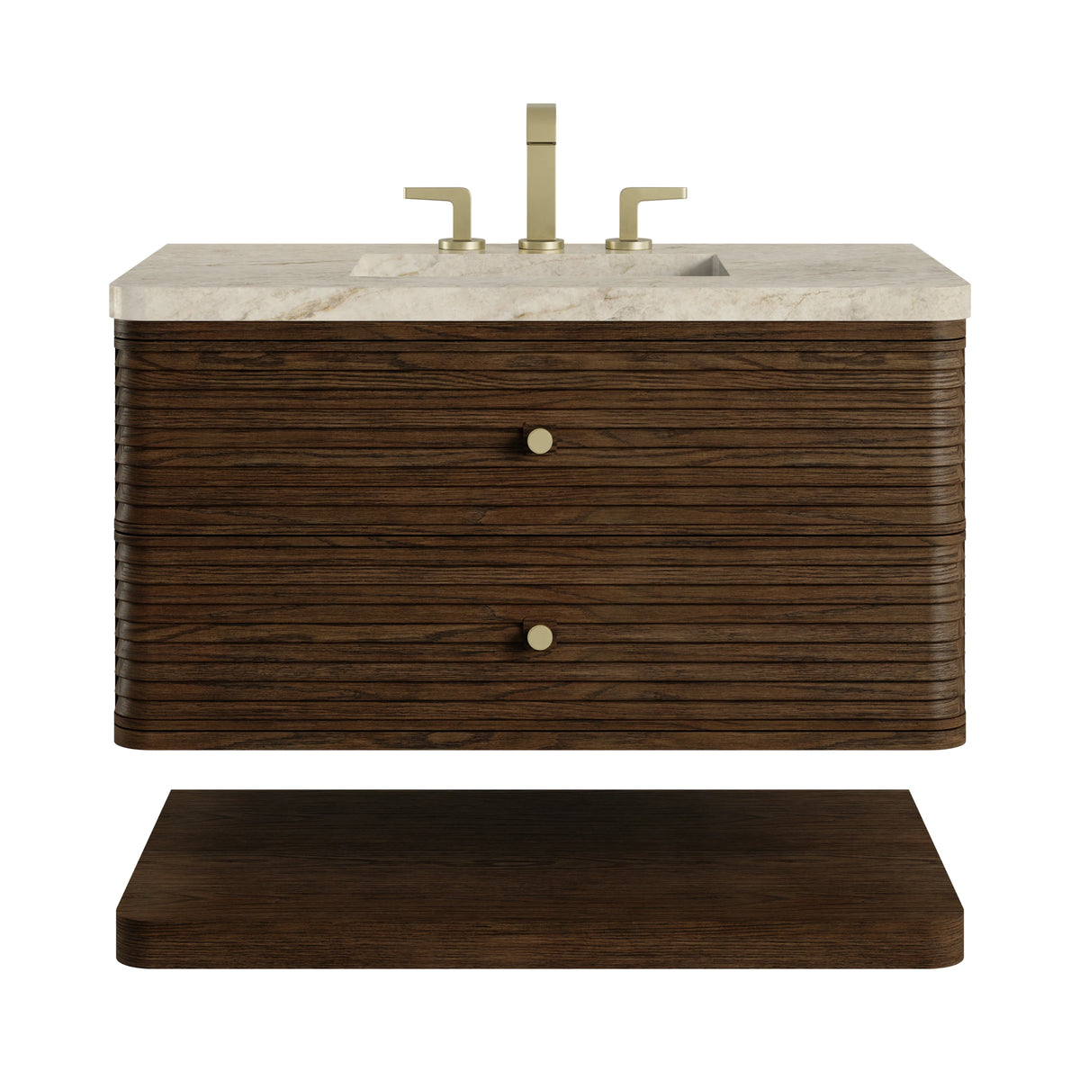 Allamari 36" Single Vanity, Sable w/ 3 CM Tajnar Eclos Top