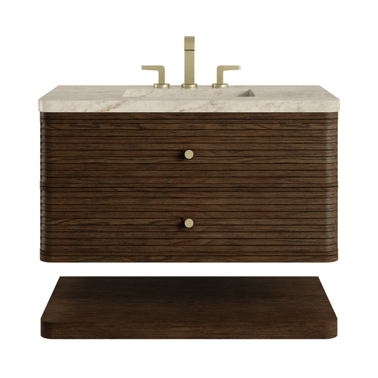 Allamari 36" Single Vanity, Sable w/ 3 CM Tajnar Eclos Top