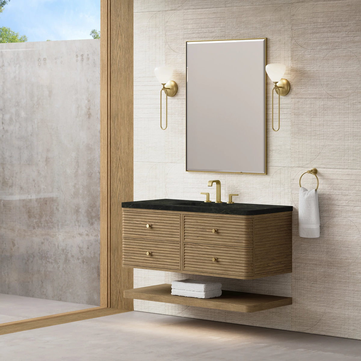 Allamari 48" Single Vanity, Dune Mist w/ 3 CM Phantome Eclos Top, view 4