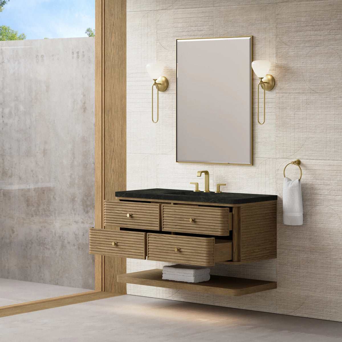 Allamari 48" Single Vanity, Dune Mist w/ 3 CM Phantome Eclos Top, view 5